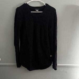VENUS Black Textured Sweater